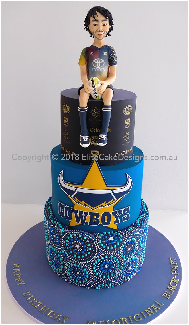 Johnathan Thurston Cowboys NRL birthday cake in Sydney
